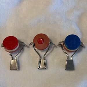 EKCO Reclosable Bottle Caps - Set of 3 - Vintage - Made in Hong Kong
